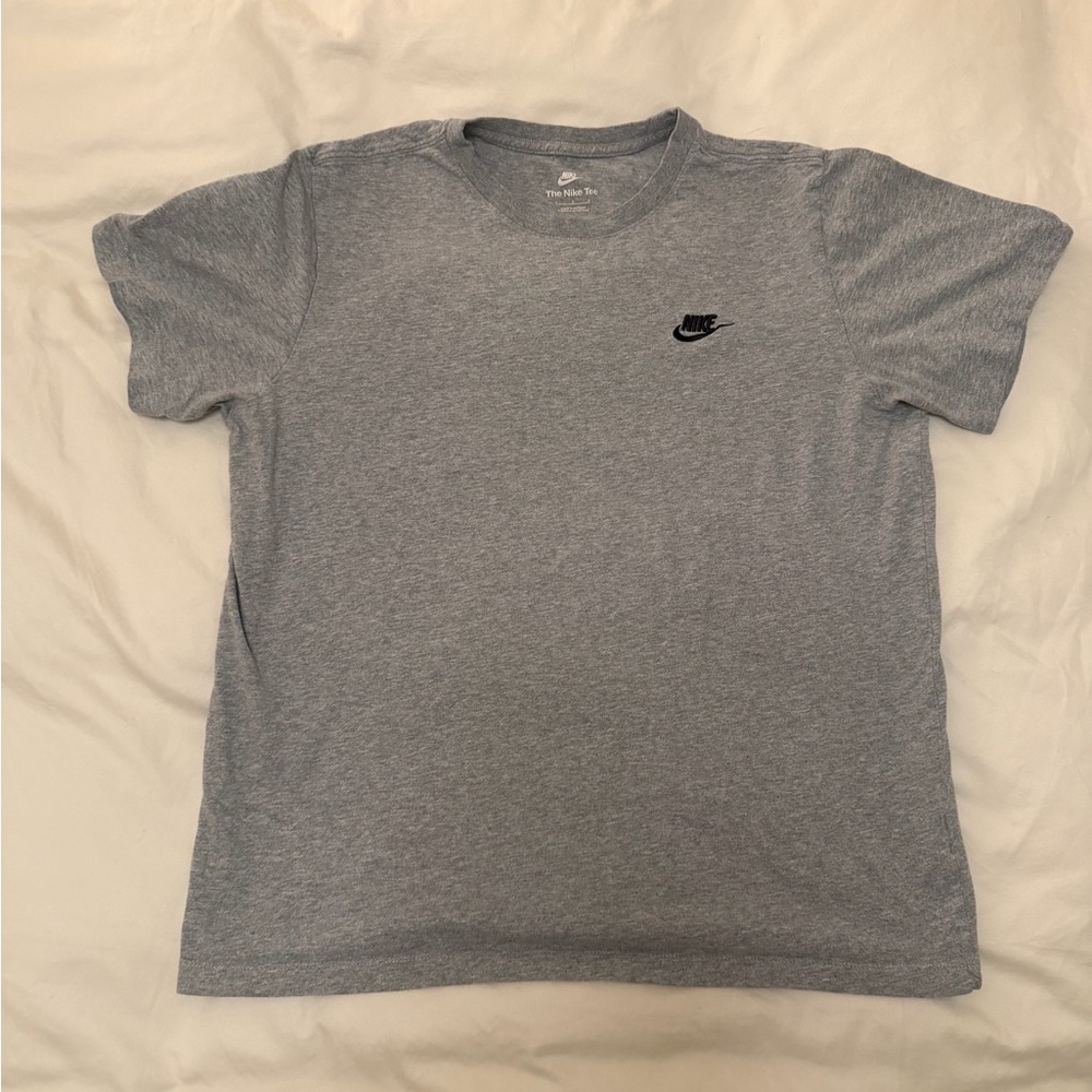 Nike Heather Gray Tee with Black Logo